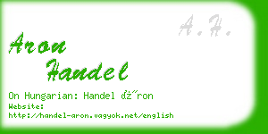 aron handel business card